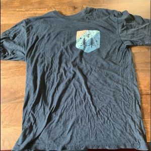 Wohven. Crewneck. Large. Blue with Graphics